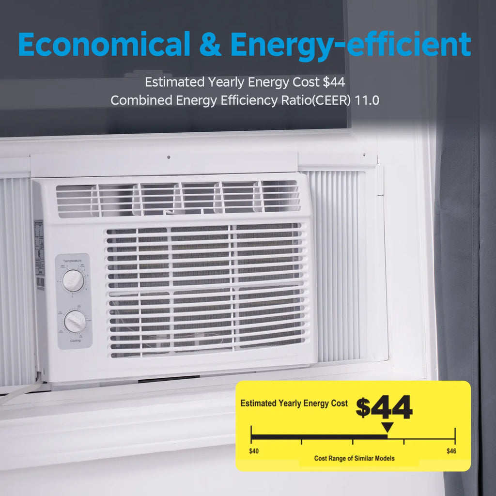 5,000 BTU EasyCool Mechanical Small Window Air Conditioner